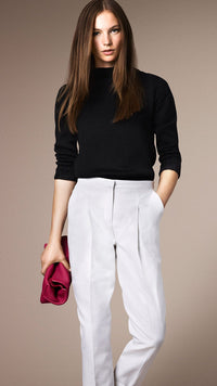 Petit clutch en cuir grainé - Pink Azalea
