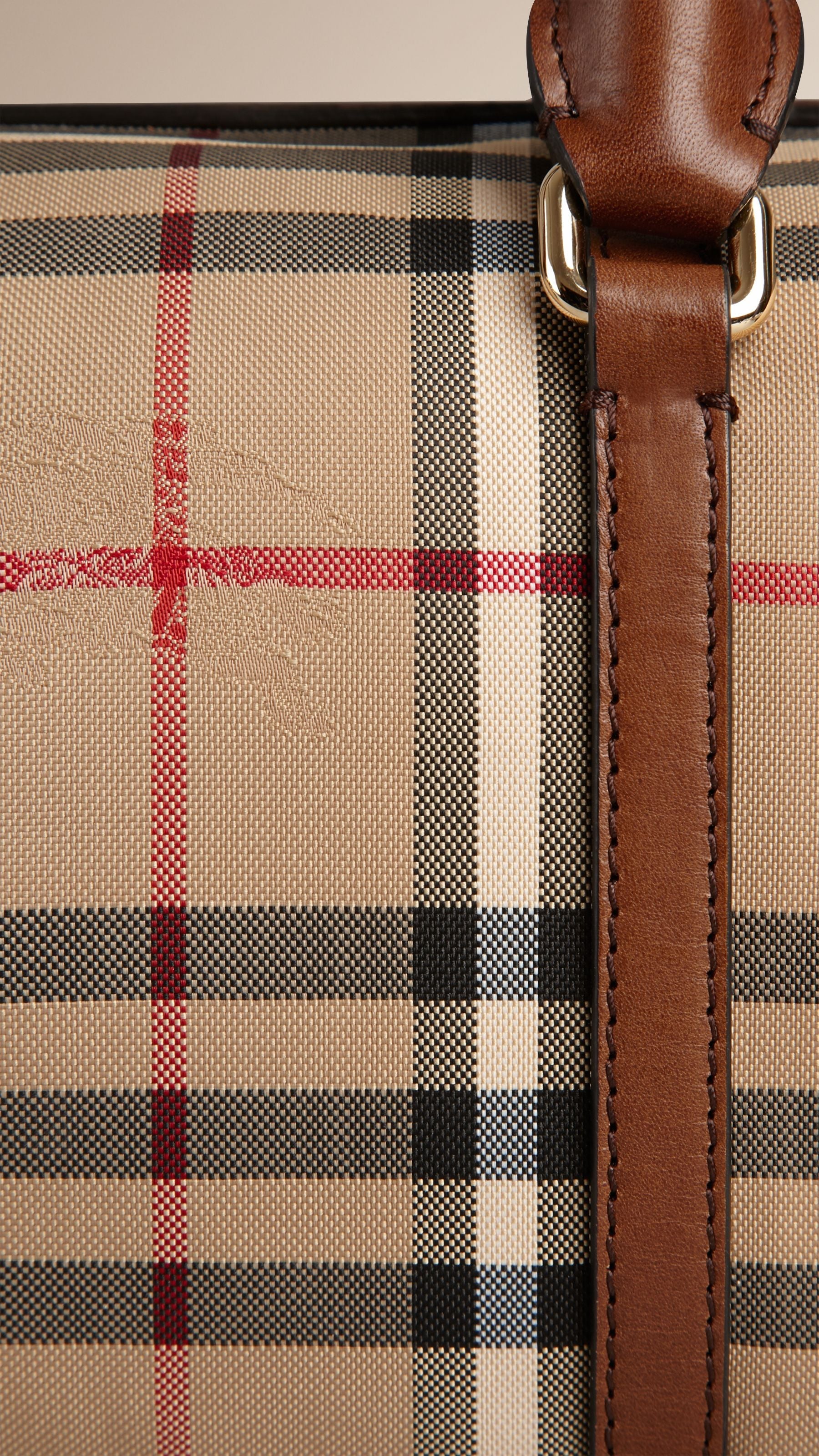 Petit sac The Alchester à motif Horseferry check - Honey & Tan