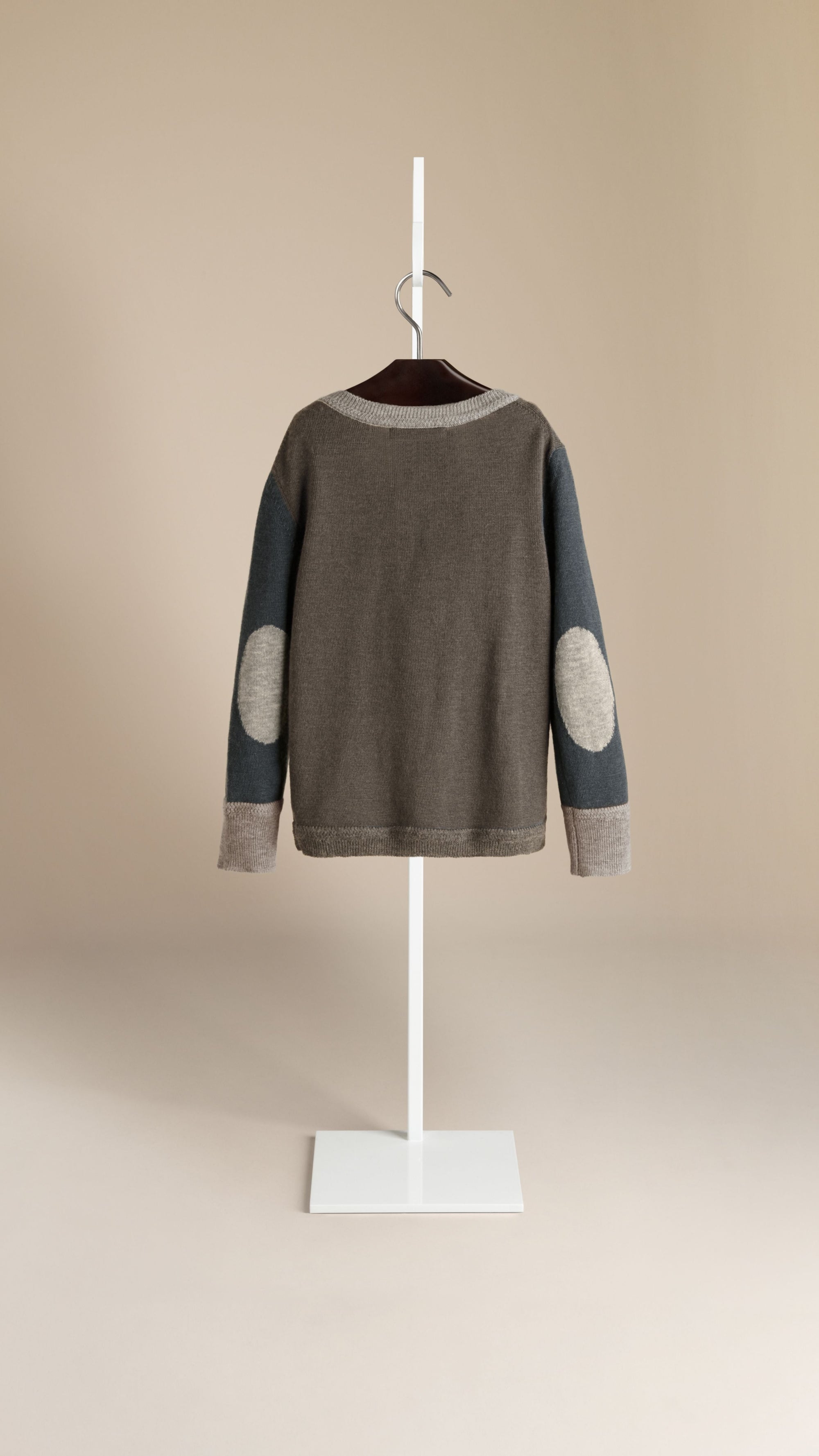 Pull en cachemire color-block - Dark Grey Melange