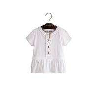Haut en coton ruché - White