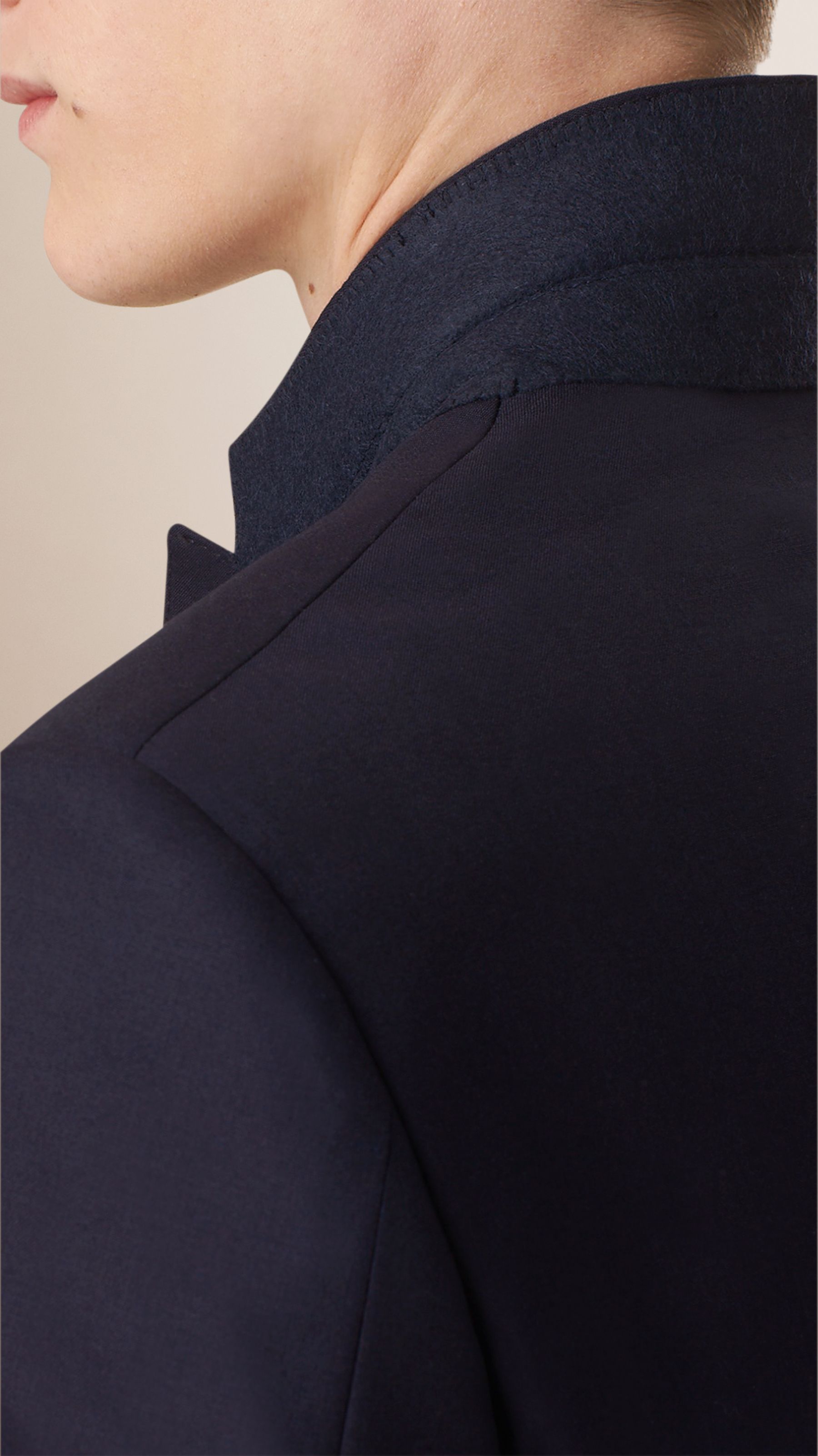 Costume de coupe étroite en laine - Navy