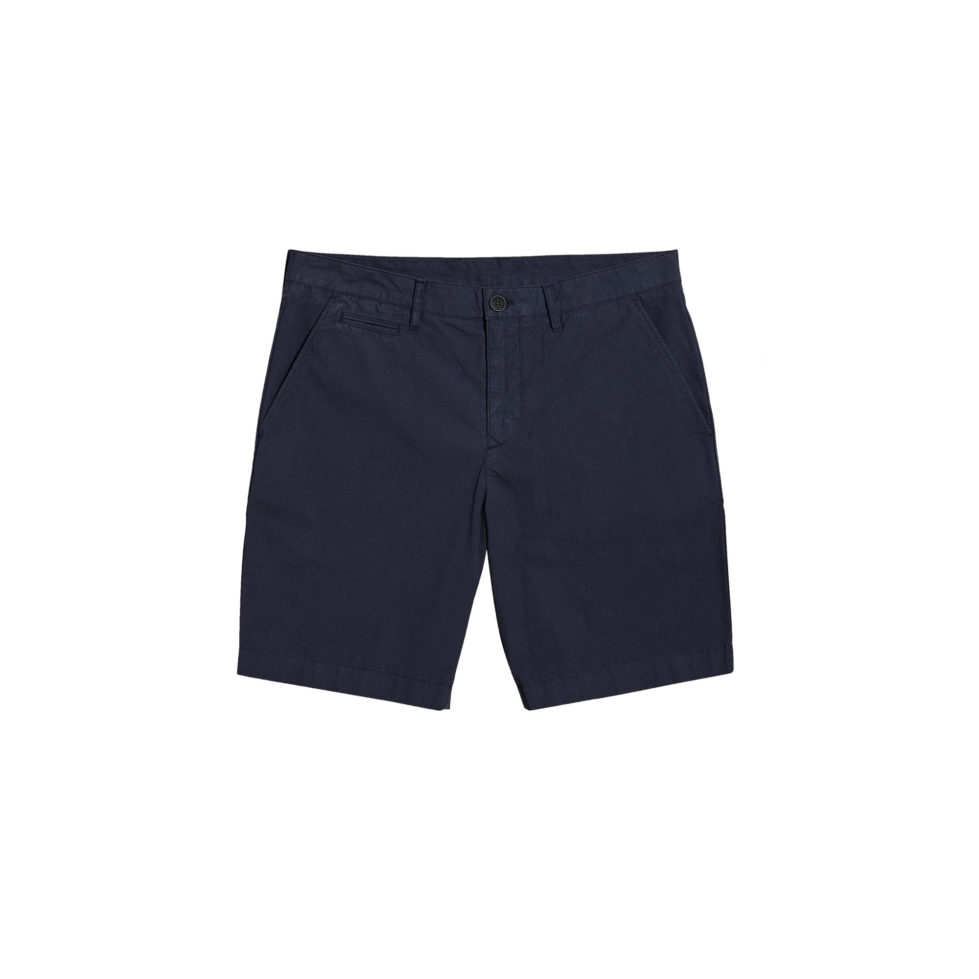 Short chino en popeline de coton - Indigo