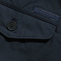 Chino slim en popeline de coton - Indigo