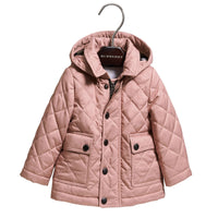 Veste matelassée avec capuche amovible - Pale Rose