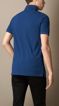 Polo en jersey de coton - Bright Navy Blue