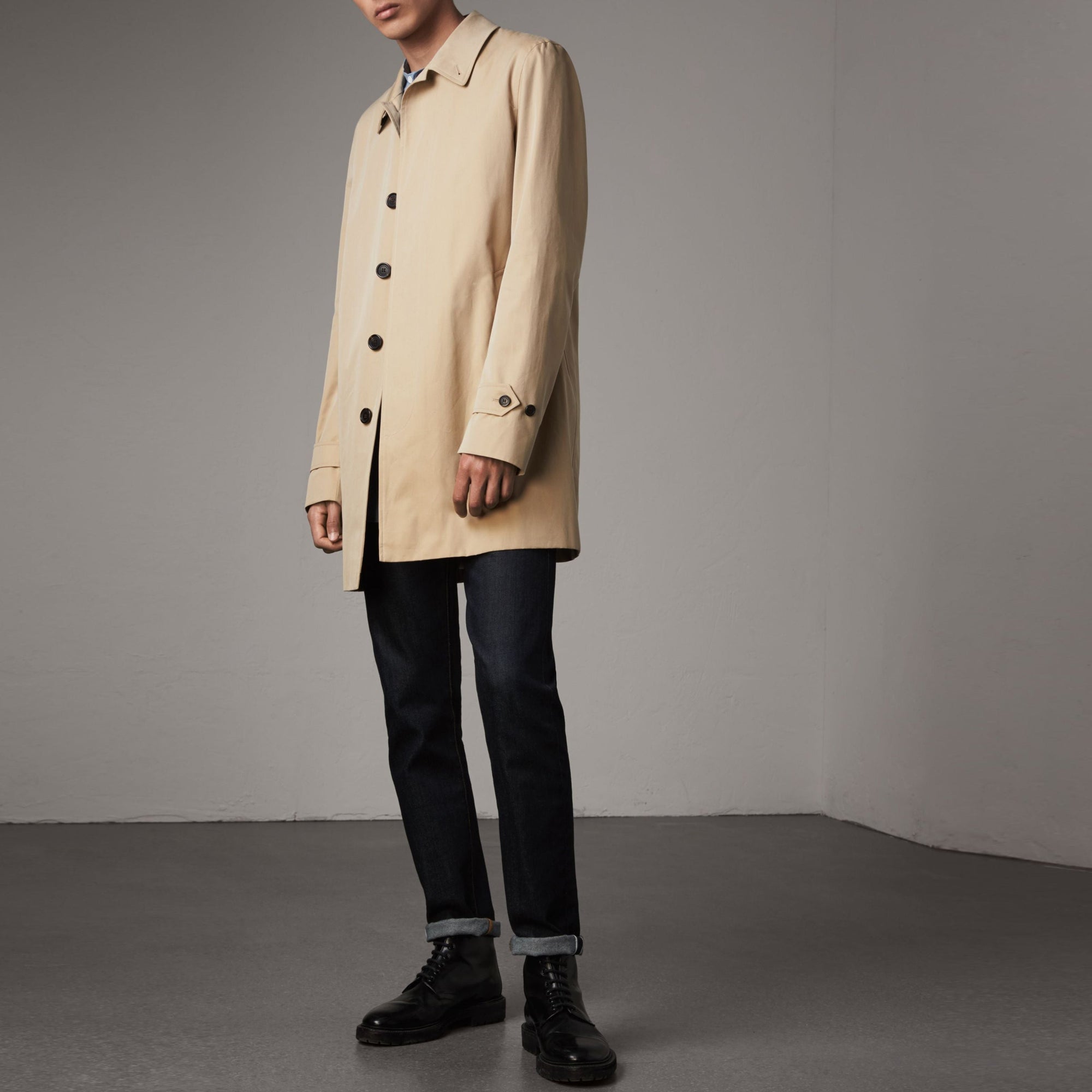 Paletot en gabardine de coton - Honey
