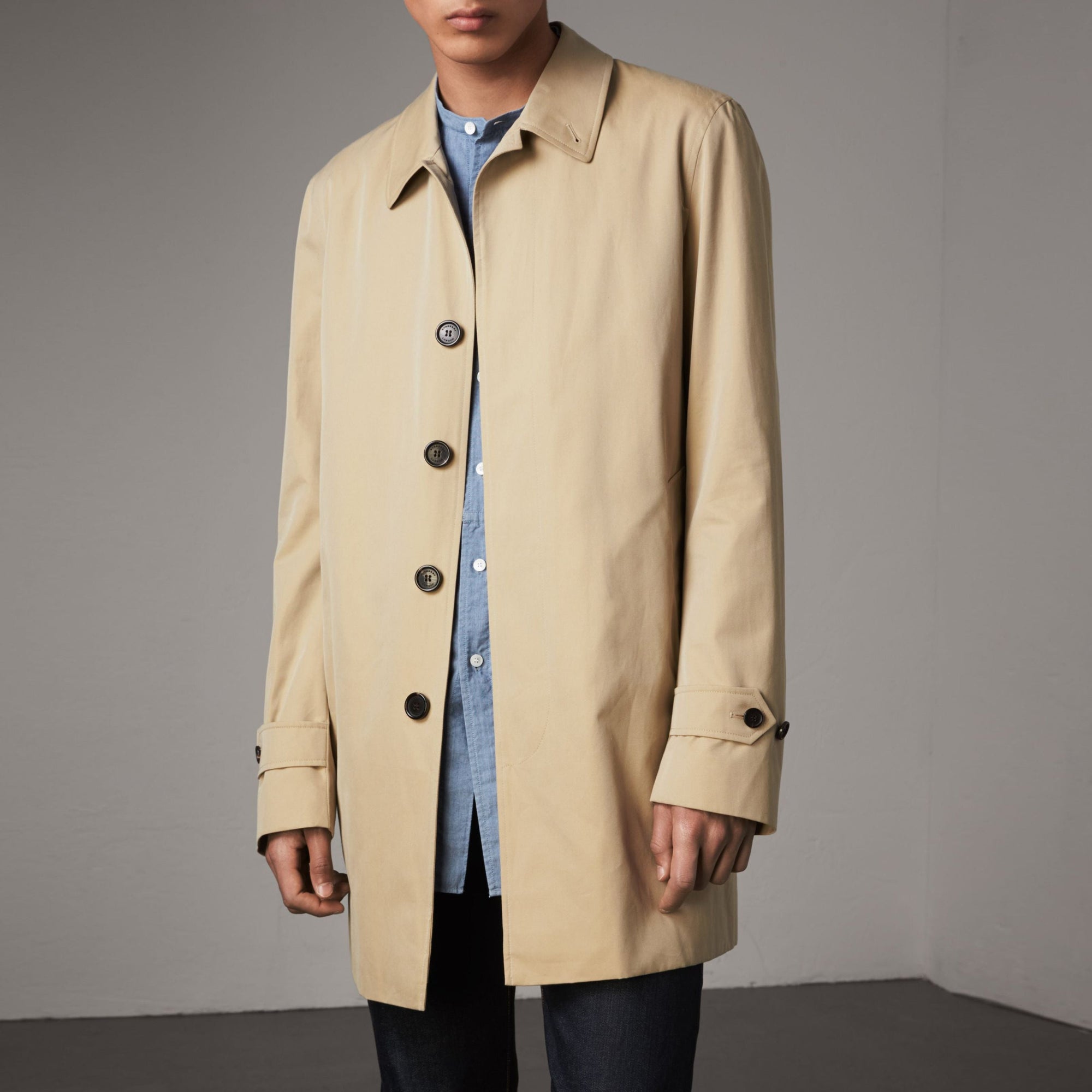 Paletot en gabardine de coton - Honey