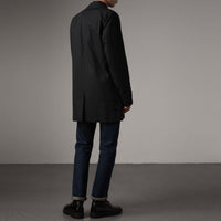 Paletot en gabardine de coton - Black