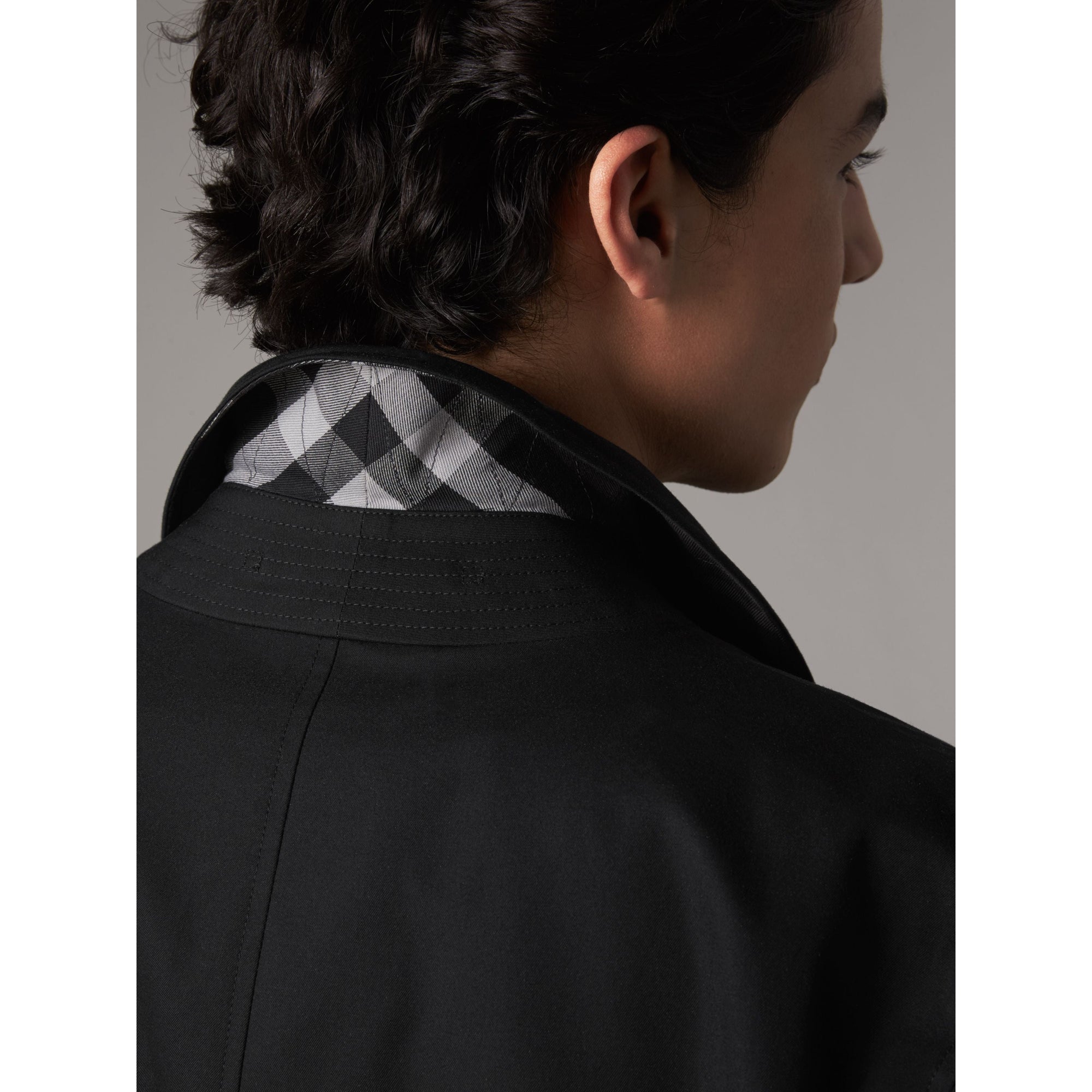 Paletot en gabardine de coton - Black