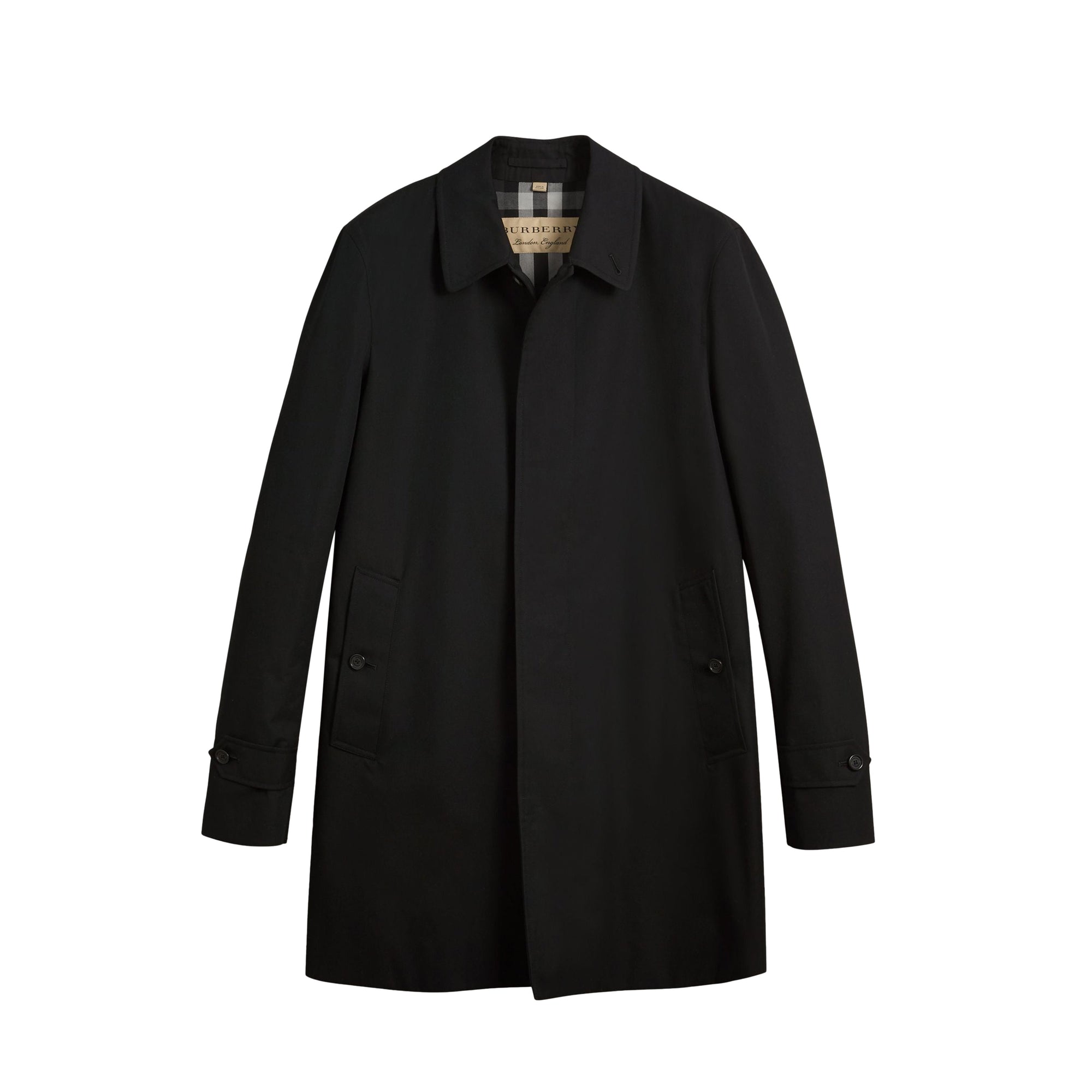 Paletot en gabardine de coton - Black