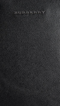 Attaché-case en cuir London avec bandoulière - Black