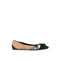 Ballerines à bride avec motif House check - Black