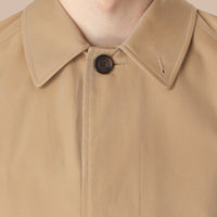 Paletot long en gabardine de coton - Honey