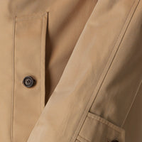 Paletot long en gabardine de coton - Honey
