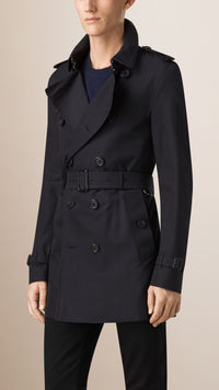 Trench-coat en gabardine de coton - Navy