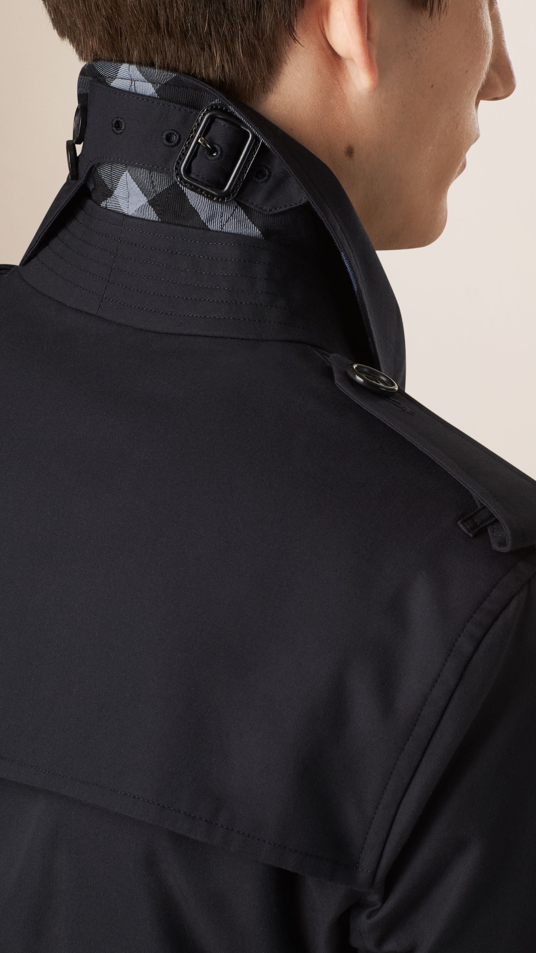 Trench-coat en gabardine de coton - Navy