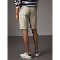 Short chino en popeline de coton - Stone