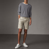 Short chino en popeline de coton - Stone