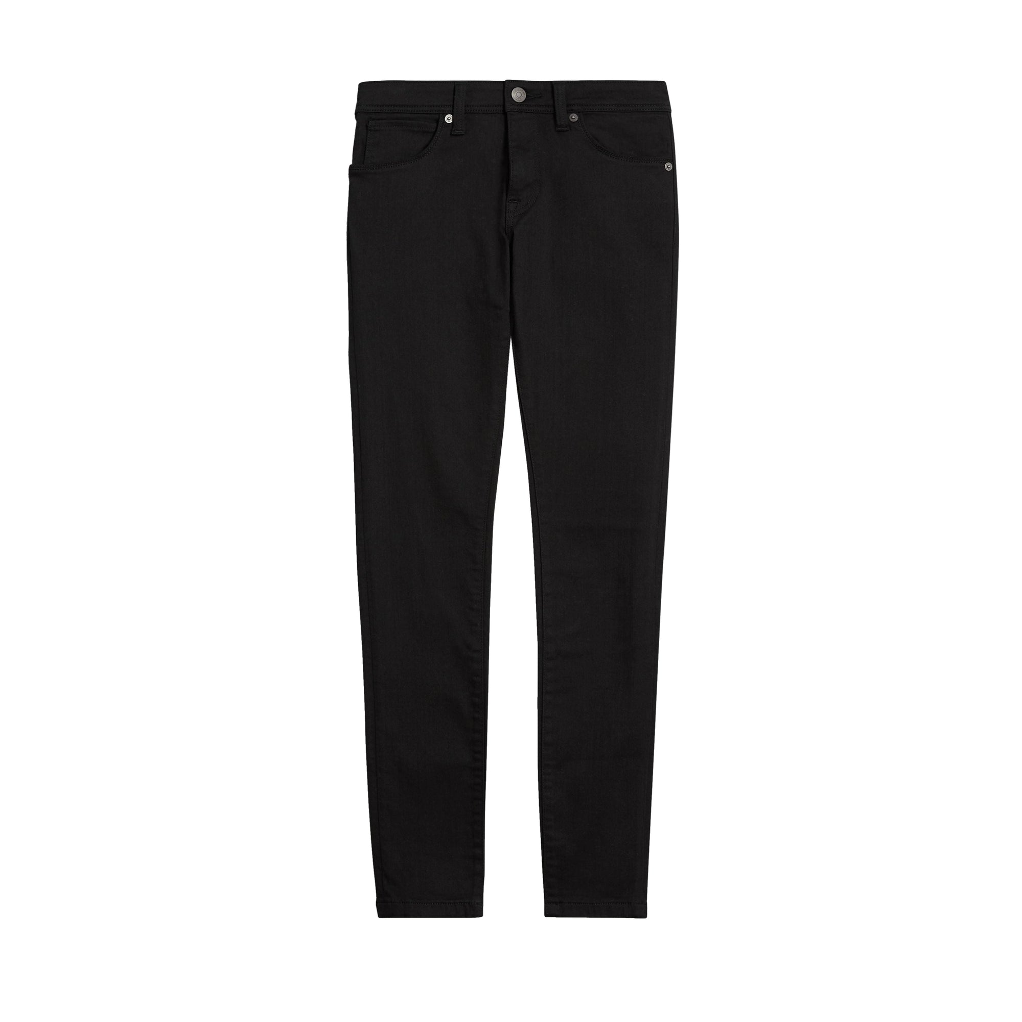 Jean skinny taille basse noir intense - Black