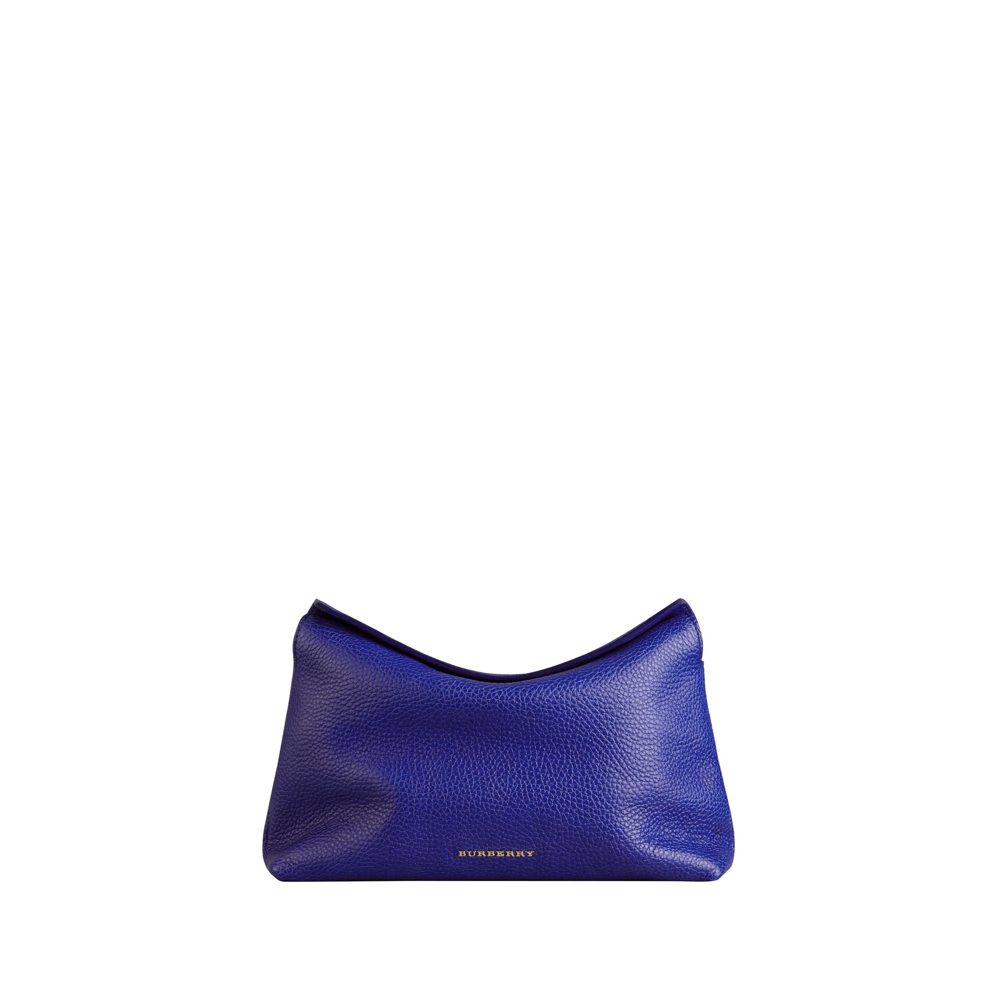 Petit clutch en cuir grainé - Brilliant Blue