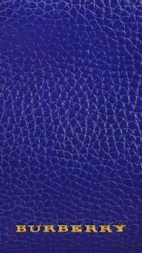 Petit clutch en cuir grainé - Brilliant Blue