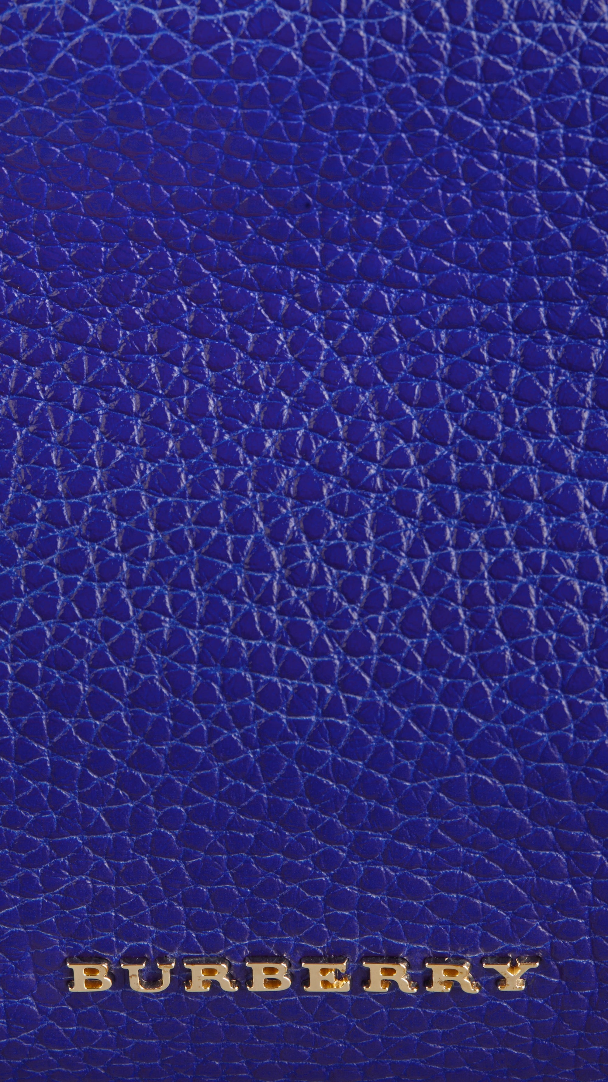 Petit clutch en cuir grainé - Brilliant Blue