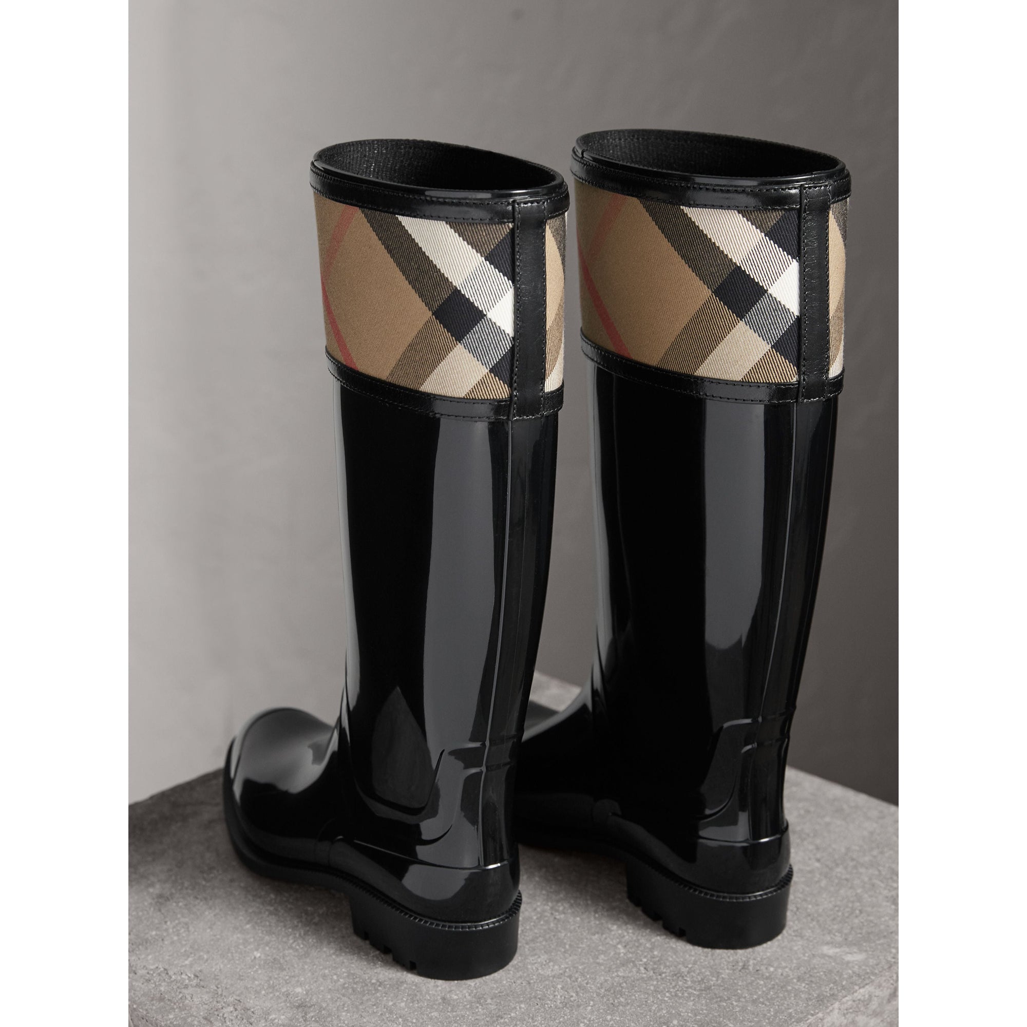 Bottes de pluie en house check - Black