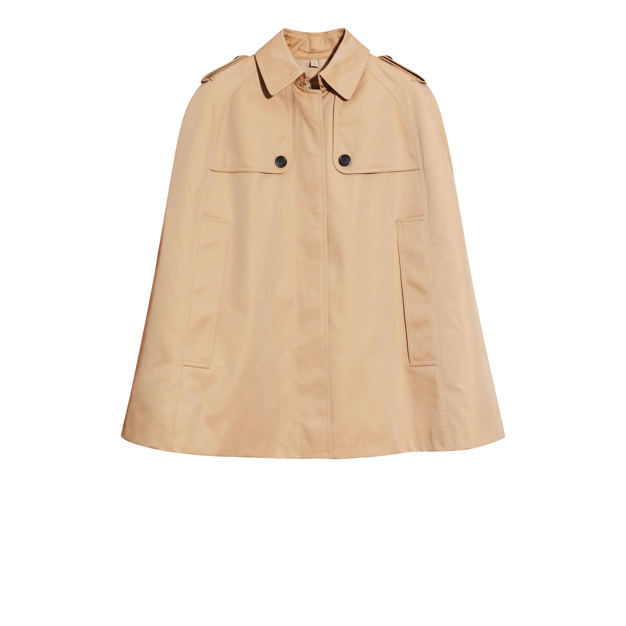 Cape trench en gabardine de coton - Honey