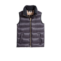 Veste sans manches rembourrée en duvet - Blue Black