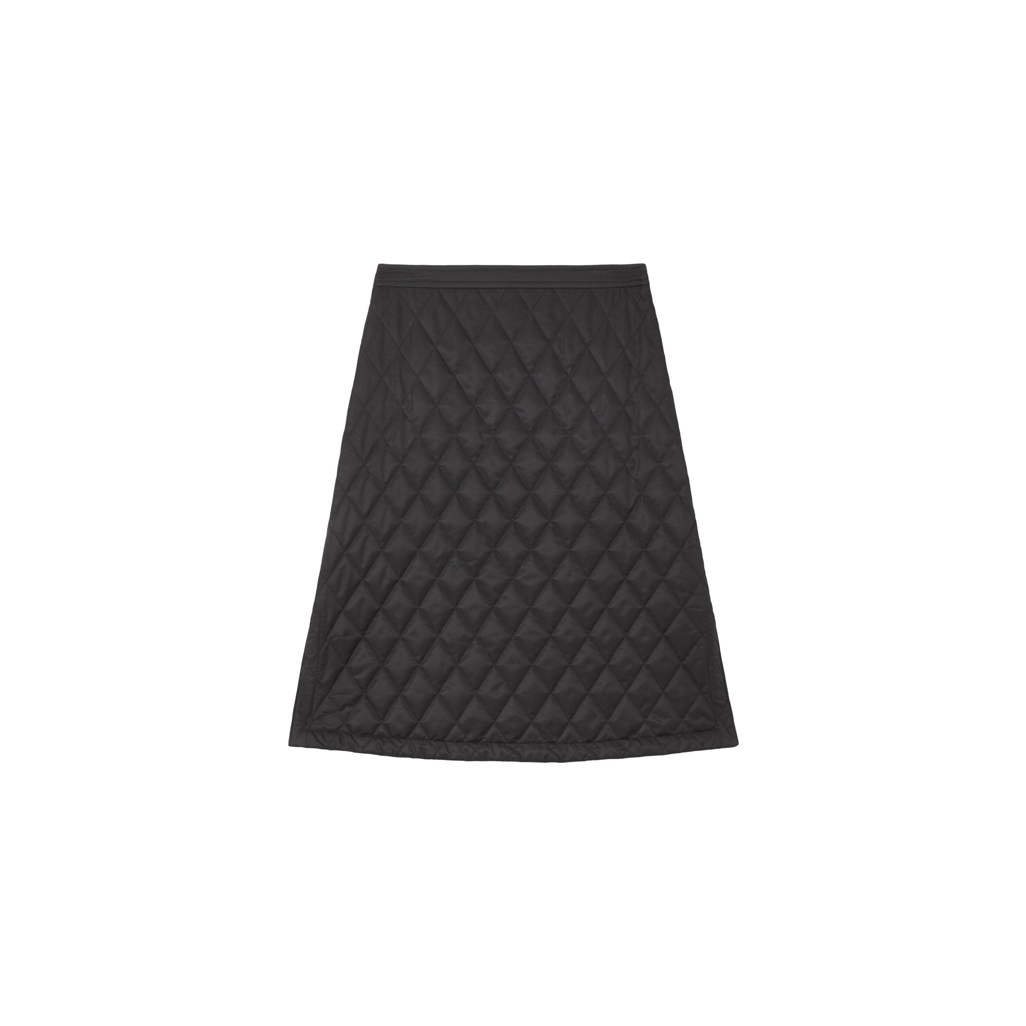 Jupe trapèze matelassée - Black