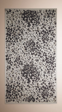 Foulard en georgette de soie à imprimé fauve - Stone Print