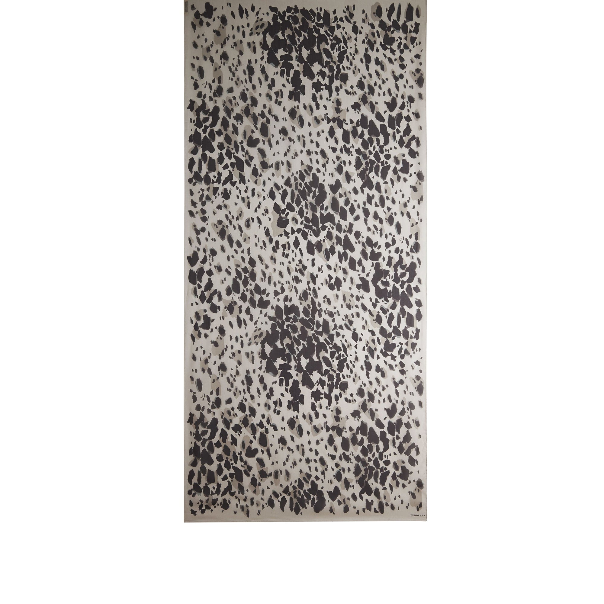 Foulard en georgette de soie à imprimé fauve - Stone Print