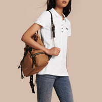 Polo en piqué de coton - White