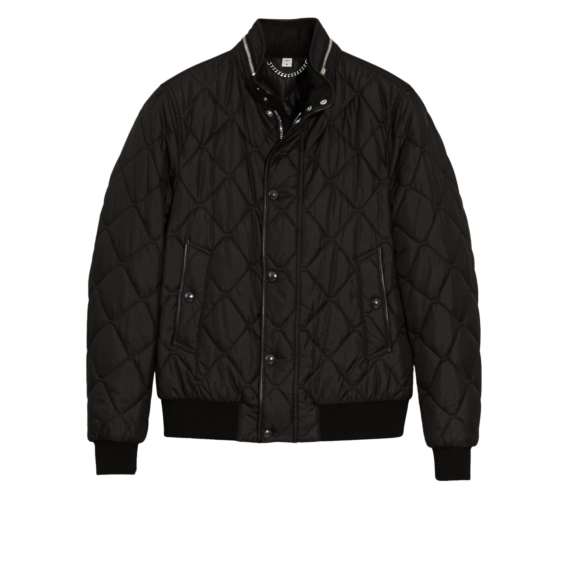Veste matelassée à capuche repliable - Black