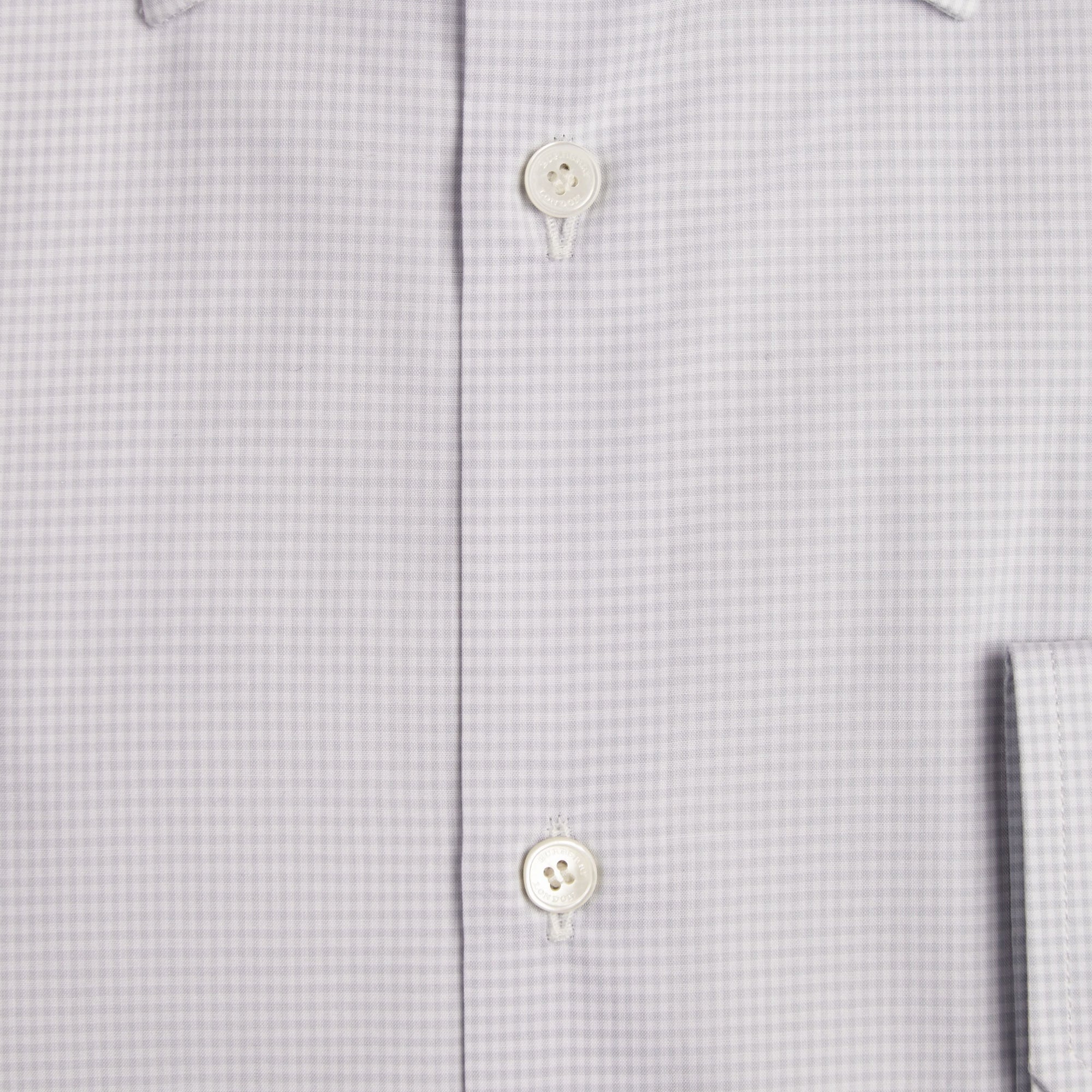 Chemise vichy moderne en popeline de coton - City Grey