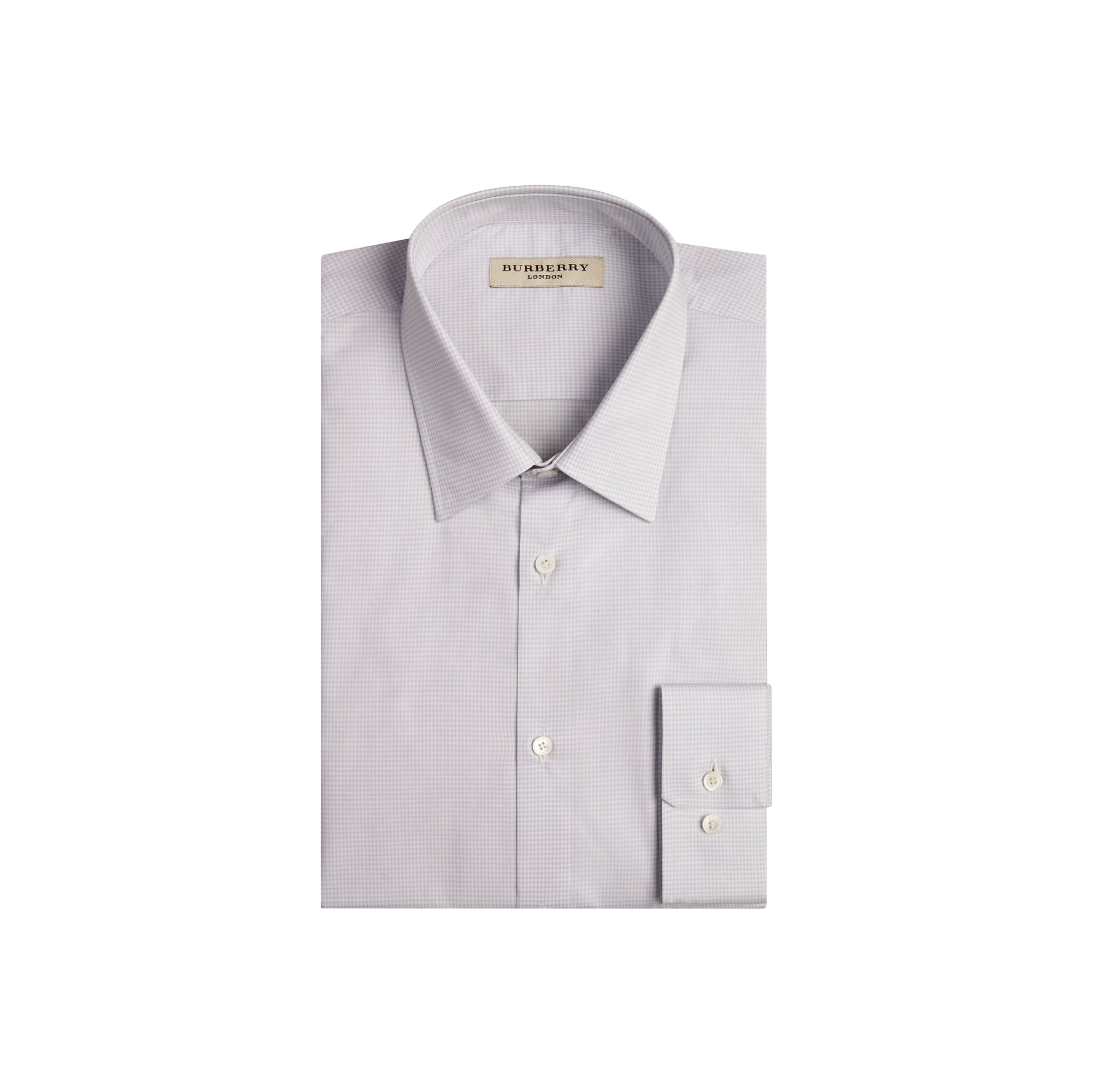 Chemise vichy moderne en popeline de coton - City Grey