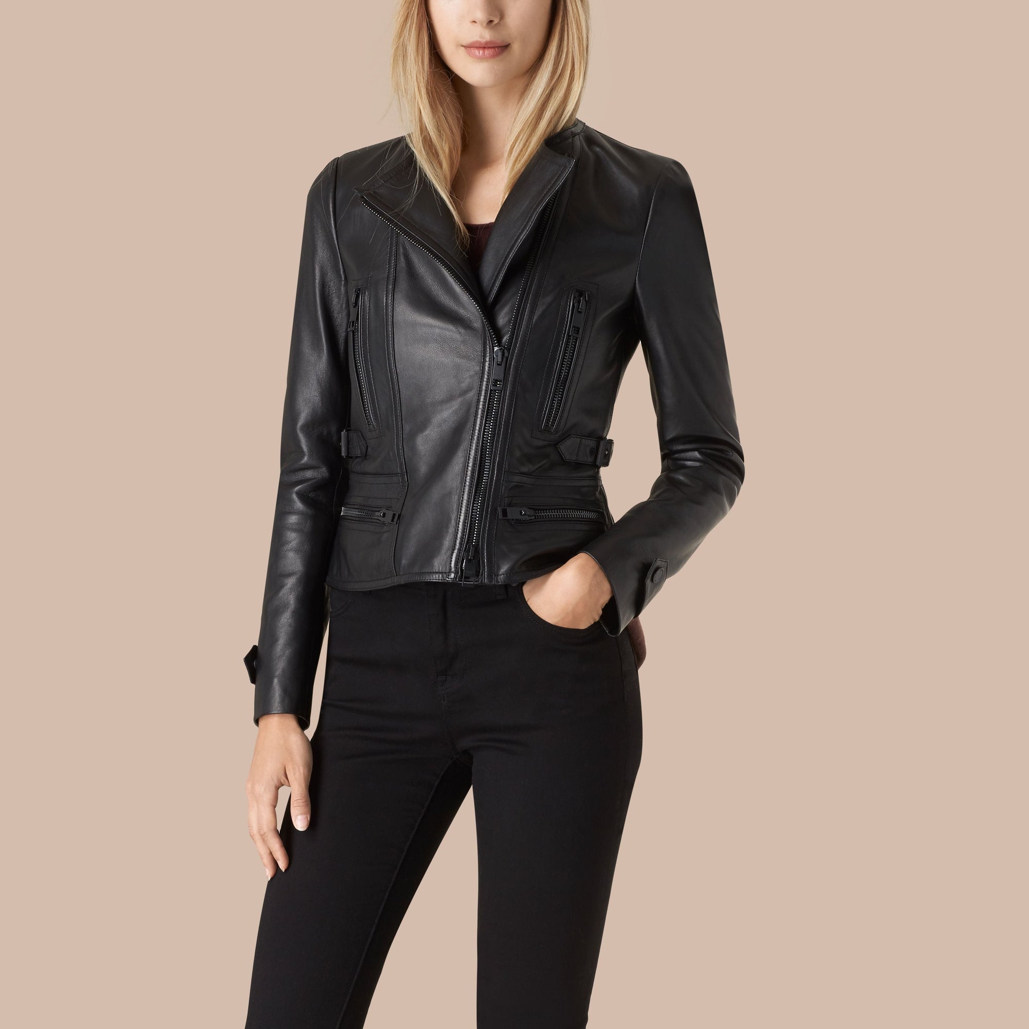 Perfecto en cuir nappa - Black
