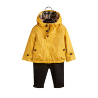 Veste à capuche à zip & doublure - Amber Yellow