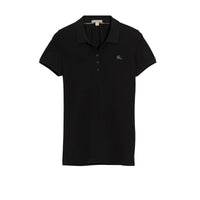 Polo en piqué de coton - Black