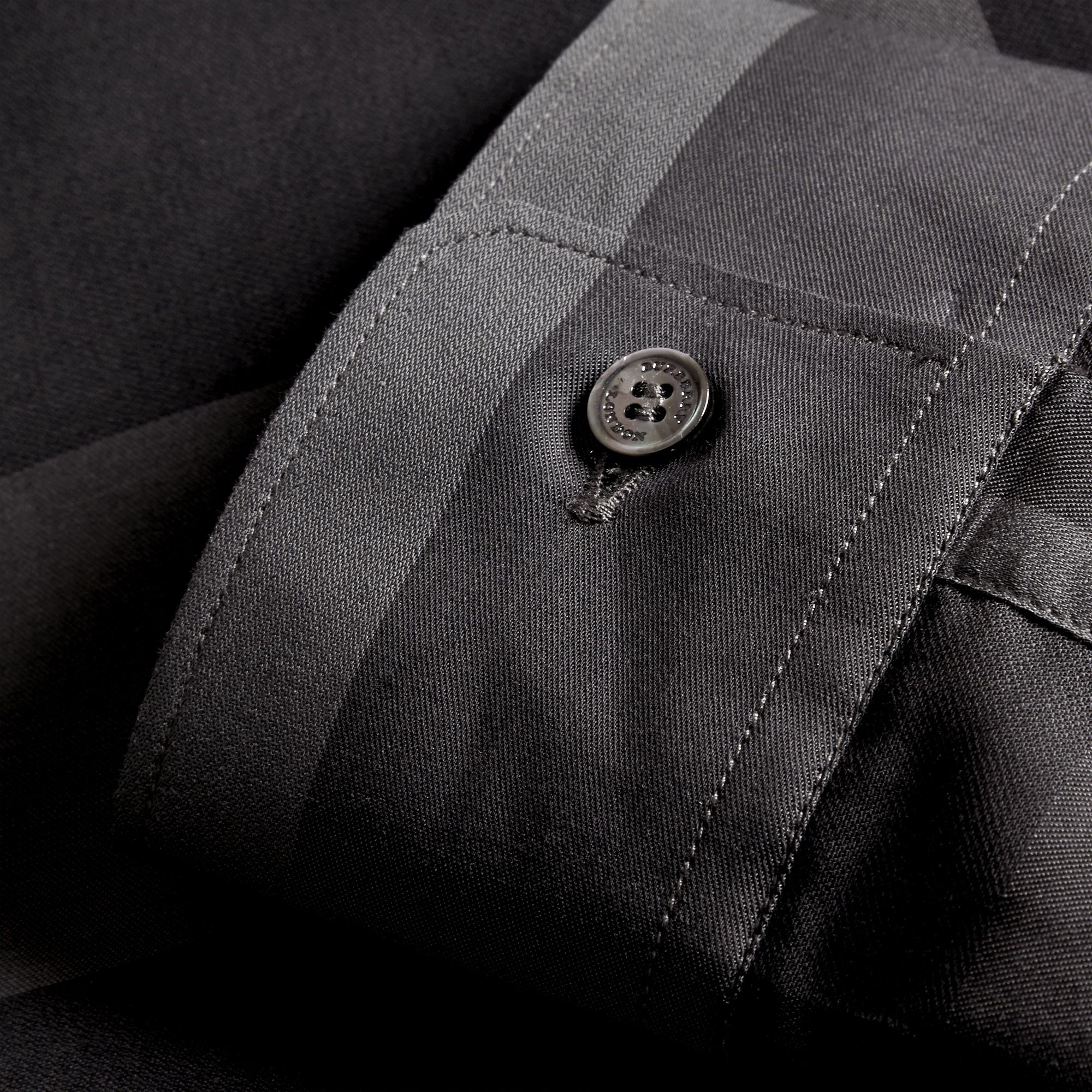 Chemise en coton à motif check - Charcoal
