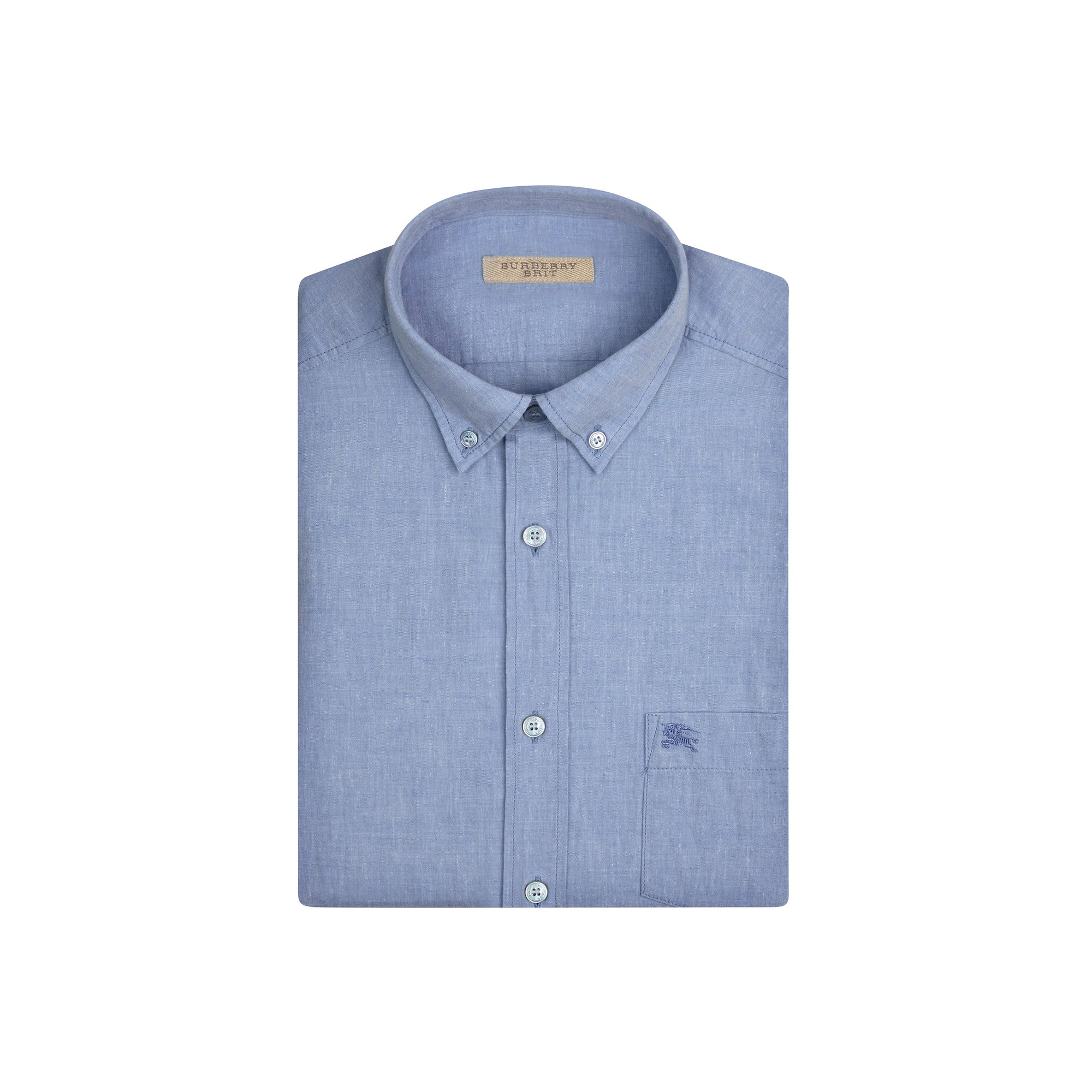 Chemise en coton et lin - Sky Blue
