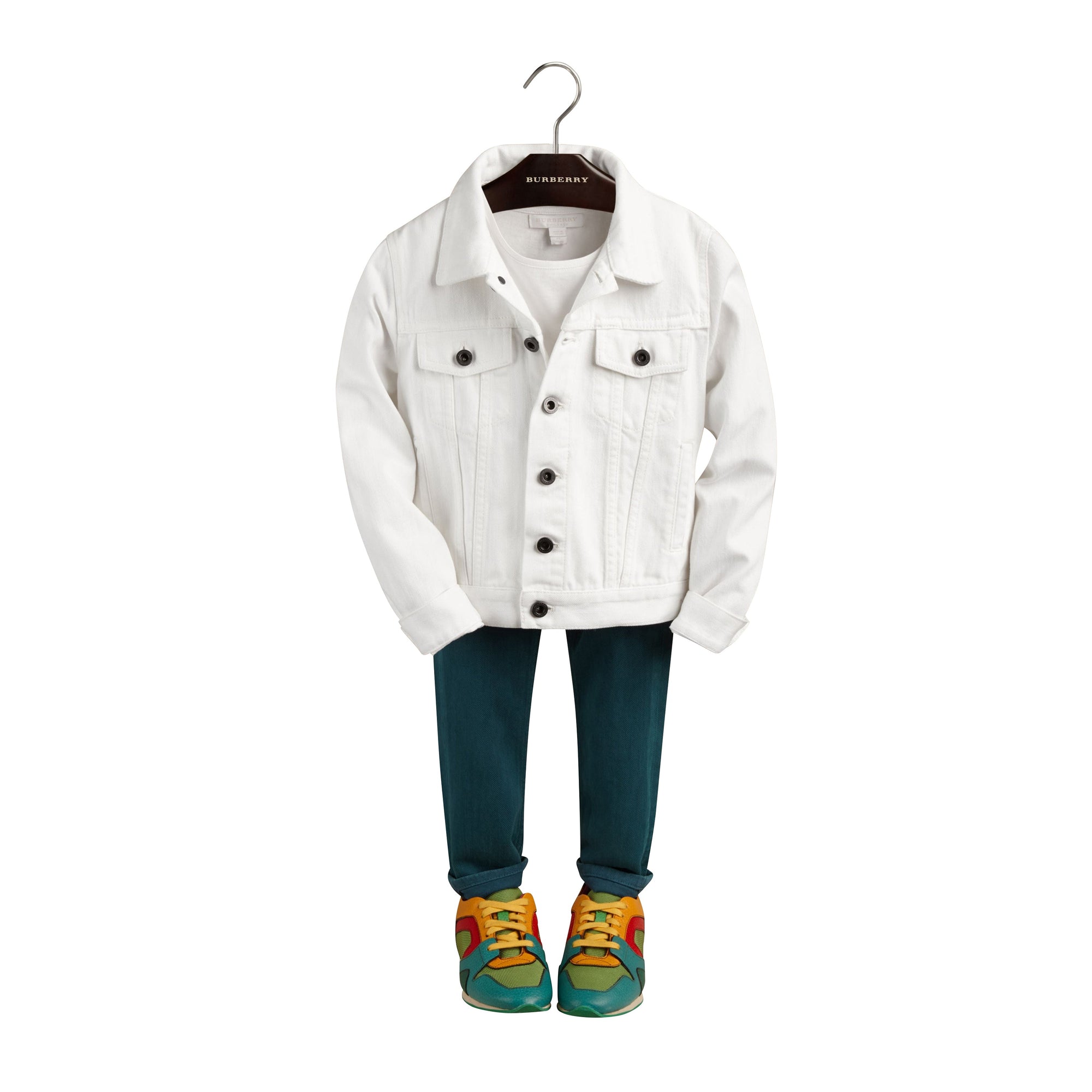 Veste denim en coton - Optic White