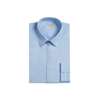 Chemise ajustée en coton extensible - City Blue