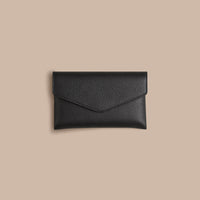 Jeu de dominos en bois avec étui en cuir grainé - Black