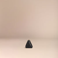 Petite pochette pour accessoires numériques en cuir grainé - Black