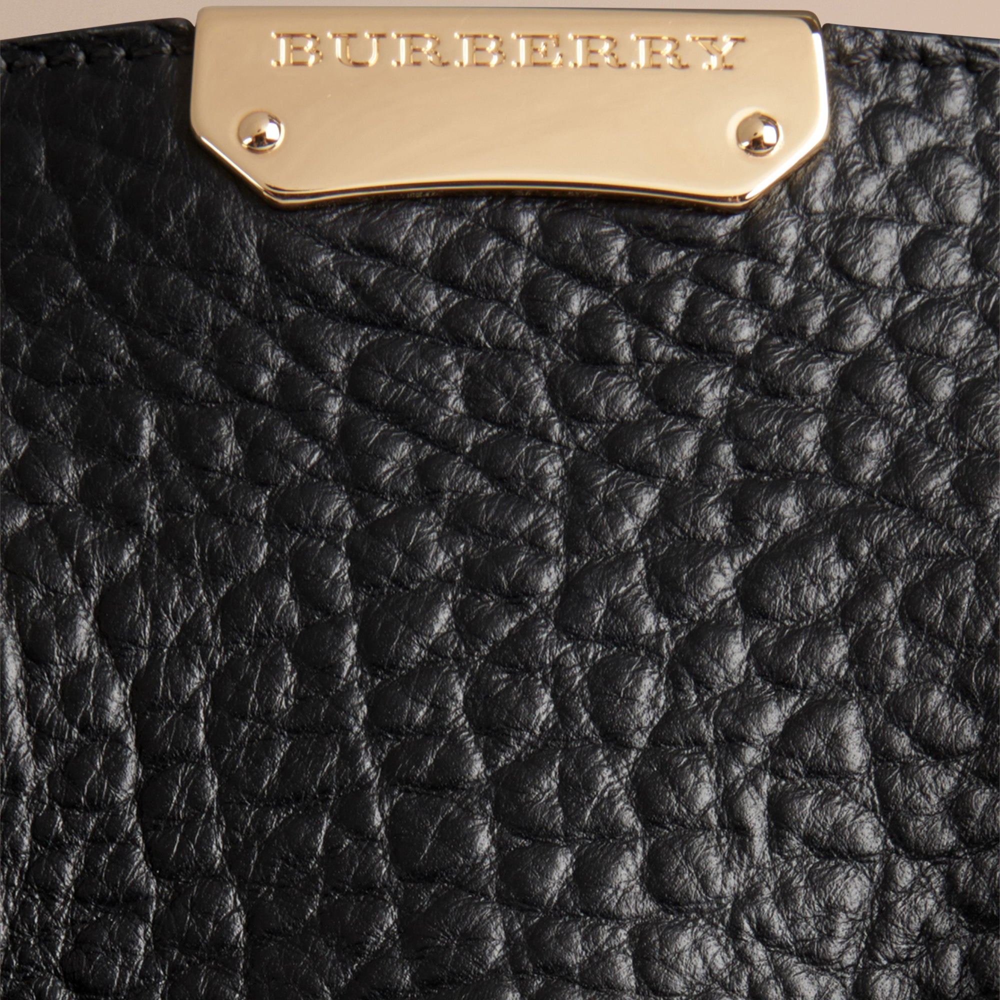 Sac medium The Clifton en cuir grainé emblématique - Black
