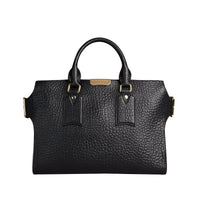 Sac medium The Clifton en cuir grainé emblématique - Black