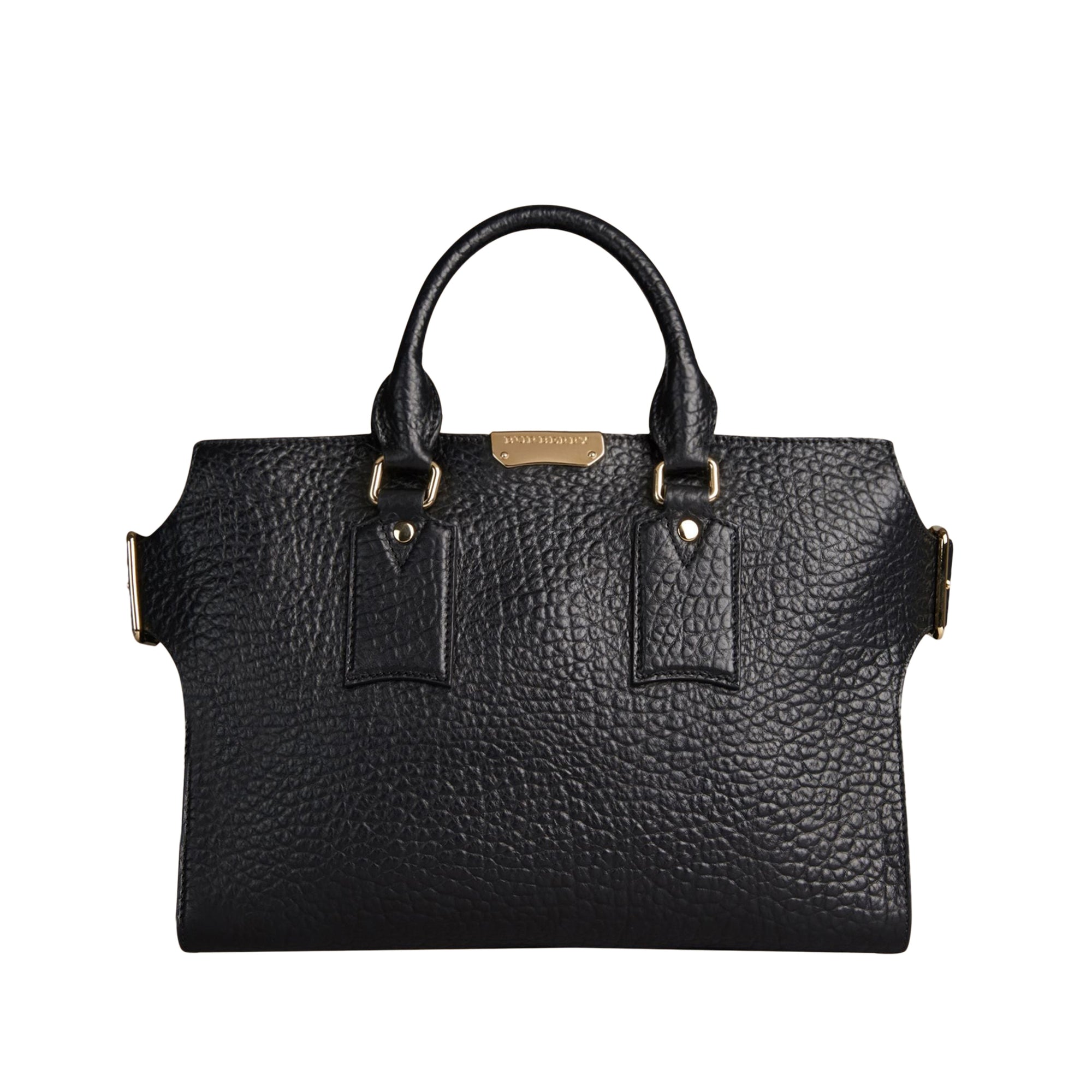 Sac medium The Clifton en cuir grainé emblématique - Black