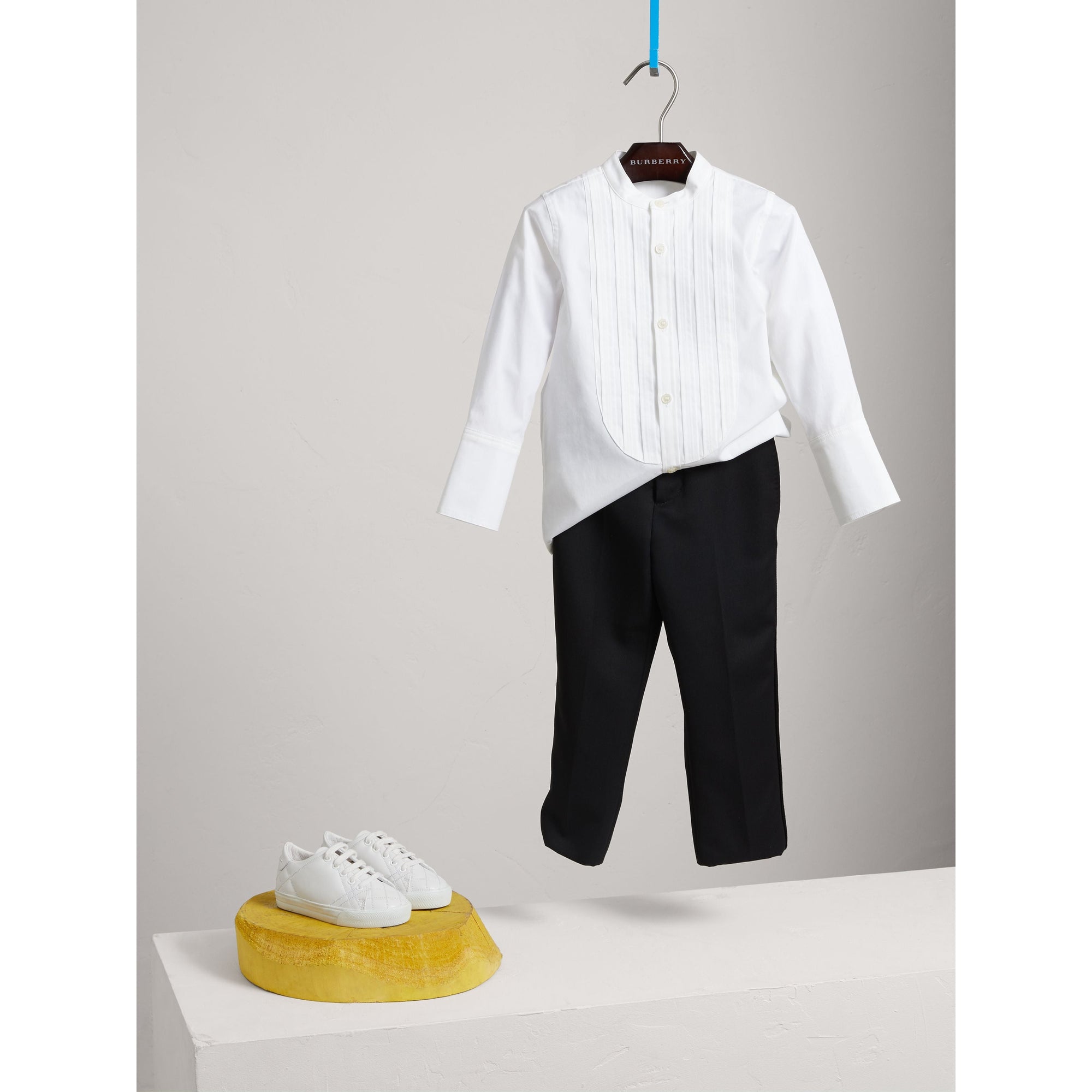 Pantalon de smoking en laine - Black