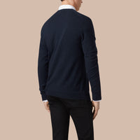Cardigan à col V en cachemire - Navy